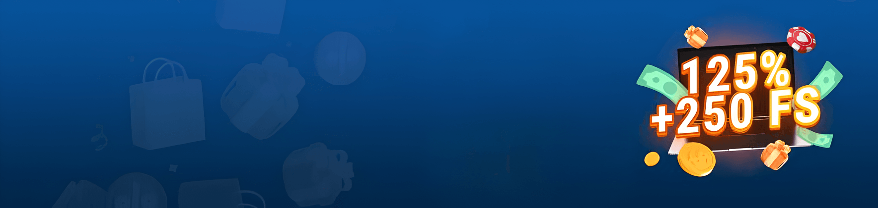 İlk para yatırma için %125 + 250 Free Spin